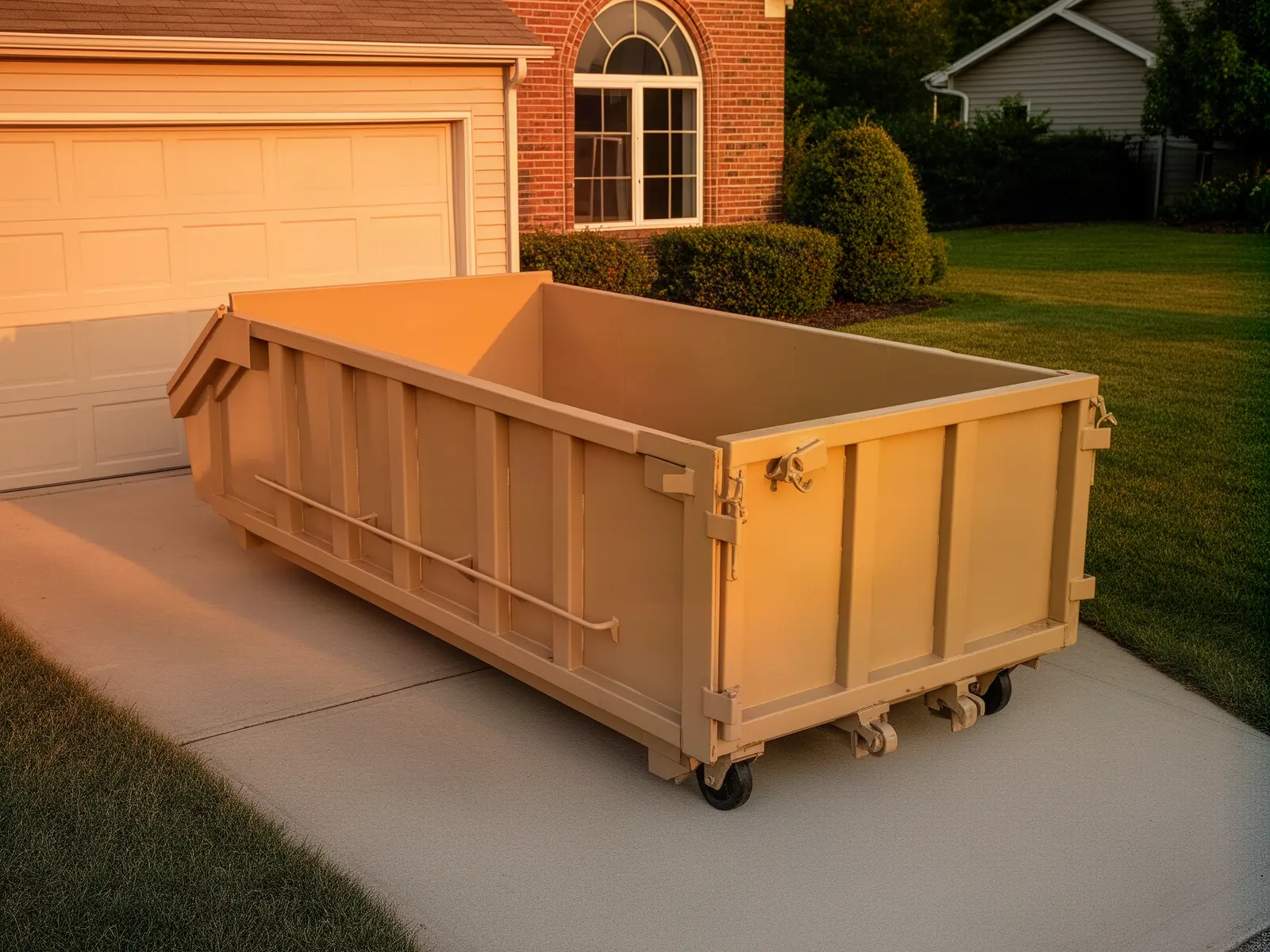 Roll-off dumpster from Harry & Alex's Dumpster Co. in West Fargo, ND